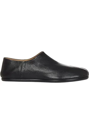 Maison Margiela Schoenen, Heren, Zwart, 43 EU, Zwarte Leren Split-Teen Loafers