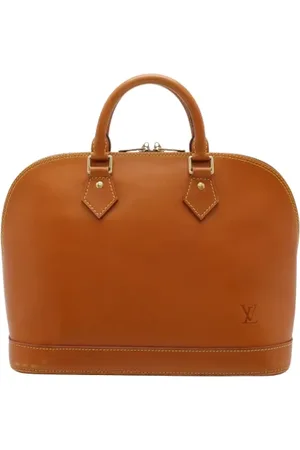 LOUIS VUITTON Pre-owned, Dames, Bruin, ONE Size, Leer, Tweedehands leren Louis Vuitton tassen
