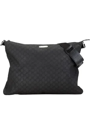 Gucci Pre-owned, Heren, Zwart, ONE Size, Pre-owned Canvas gucci-bags