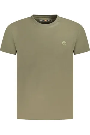 Timberland Tops, Heren, Groen, S, Katoen, Groene Katoenen Crew Neck T-Shirt