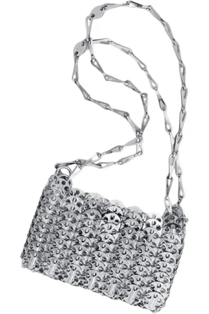 Paco rabanne Tassen, Dames, Grijs, ONE Size, Nano 1969 Zilveren Tas