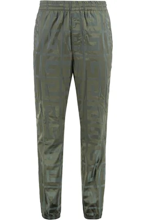 Givenchy Broeken, Heren, Groen, L, Polyester, Technische stofbroek met zakken