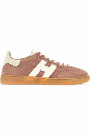 Hogan Schoenen, Dames, Roze, 40 EU, Suède, Roze Suède Sneakers met Memory Foam