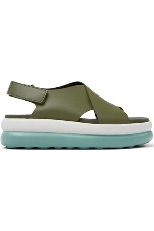 Camper Schoenen, Dames, Groen, 38 EU, Groene Flota Up Sandalen