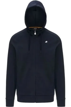 K-Way Sweatshirts & Hoodies, Heren, Blauw, M, Blauwe Stretch Interlock Hoodiejas