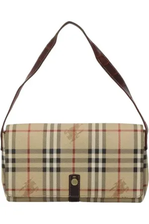 Burberry Pre-owned, Dames, , ONE Size, Tweedehands Canvas handtassen