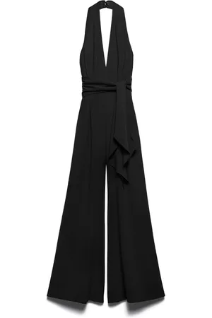 ANIYE BY Jumpsuits & Playsuits, Dames, Zwart, M, Zwarte Broek Stijlvol