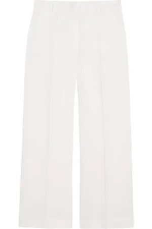 Max Mara Broeken, Dames, Wit, 2Xs, Witte Malizia Broek