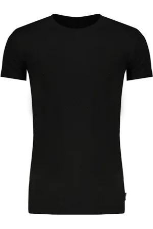 Gaudi Tops, Heren, Zwart, S, Katoen, Zwart Katoenen T-Shirt