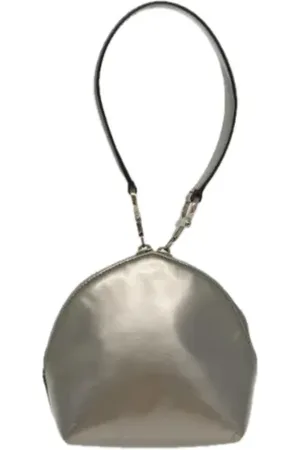 Salvatore Ferragamo Pre-owned, Dames, Grijs, ONE Size, Leer, Tweedehands leren schoudertassen