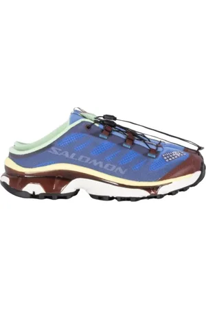Maison Margiela Schoenen, Dames, Veelkleurig, 40 1/2 EU, Polyester, Sneakers Mules Ultramari / Rum / Iris