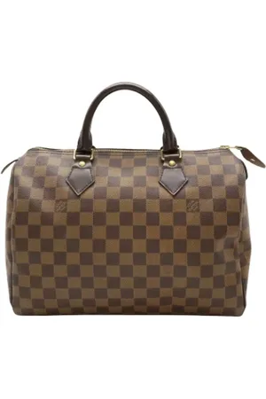 LOUIS VUITTON Pre-owned, Dames, Bruin, ONE Size, Tweedehands Canvas Louis Vuitton tassen