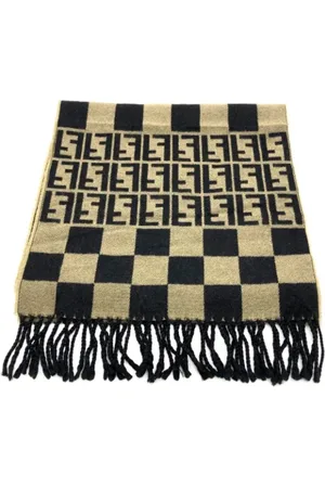 Fendi Pre-owned, Dames, Veelkleurig, ONE Size, Wol, Pre-owned Wool scarves