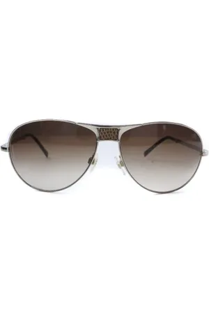 CHANEL Pre-owned, Dames, Bruin, ONE Size, Pre-owned Metal sunglasses