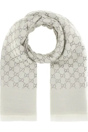 Gucci Accessoires, Dames, Grijs, ONE Size, Katoen, Stijlvolle Sjaals en Shawls Collectie