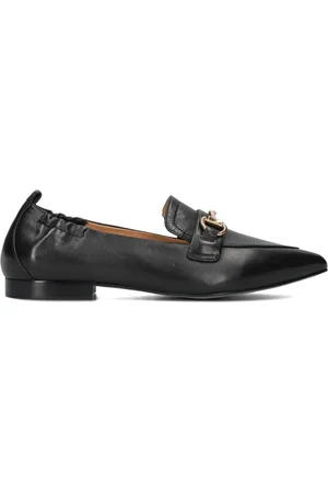 NOTRE-V Schoenen, Dames, Zwart, 36 EU, Suède, Elegante Zwarte Suède Loafers