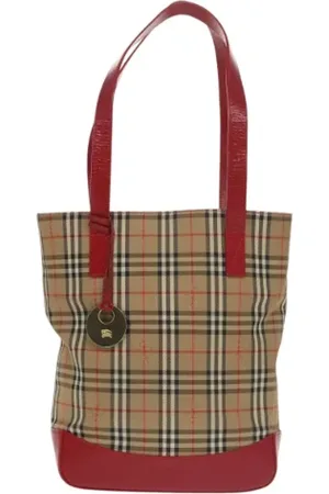Burberry Pre-owned, Dames, , ONE Size, Tweedehands Canvas handtassen