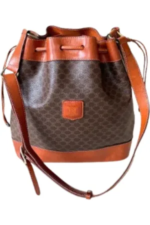 Céline Pre-owned, Dames, Bruin, ONE Size, Leer, Tweedehands Canvas handtassen