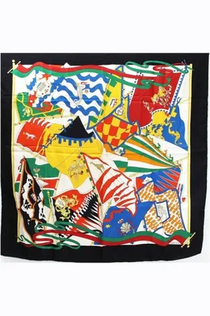 Gucci Pre-owned, Dames, Veelkleurig, ONE Size, Pre-owned Silk scarves