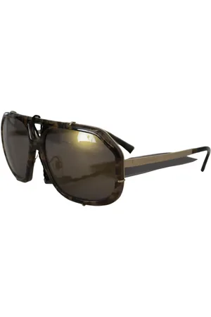 Dolce & Gabbana Accessoires, Dames, Bruin, ONE Size, Bruine Aviator Zonnebril met UV-bescherming