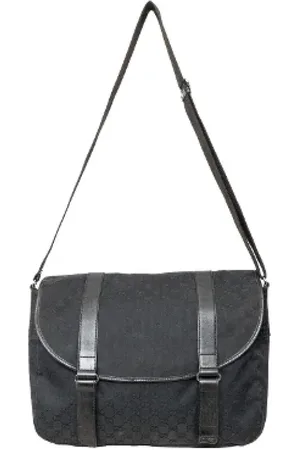Gucci Pre-owned, Heren, Zwart, ONE Size, Pre-owned Leather gucci-bags