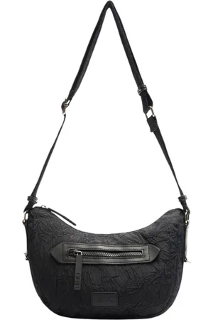 Liu Jo Tassen, Dames, Zwart, ONE Size, Eco-leren dames schoudertas