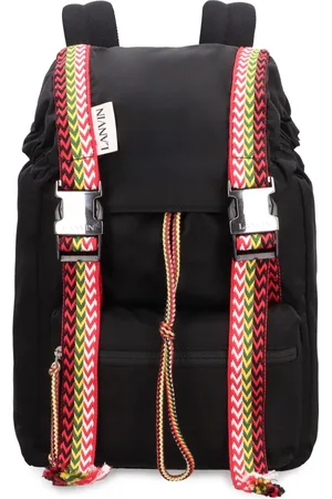 Lanvin Tassen, Heren, Zwart, ONE Size, Nylon, Nano Curb Nylon Rugzak