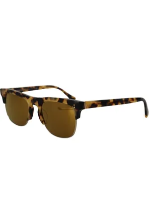 Dolce & Gabbana Accessoires, Dames, Bruin, ONE Size, Artistieke Bruine Zonnebril voor Vrouwen
