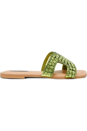 Steve Madden Schoenen, Dames, Groen, 38 EU, Stijlvolle Sandalen voor Vrouwen