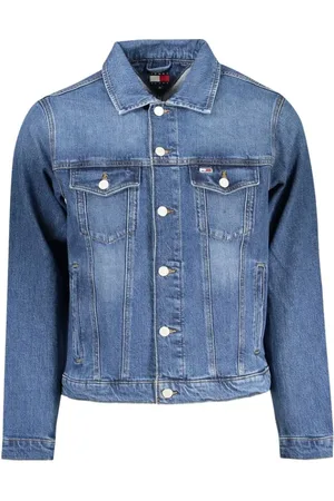 Tommy Hilfiger Jassen, Heren, Blauw, S, Katoen, Blauwe Katoenen Herenjas