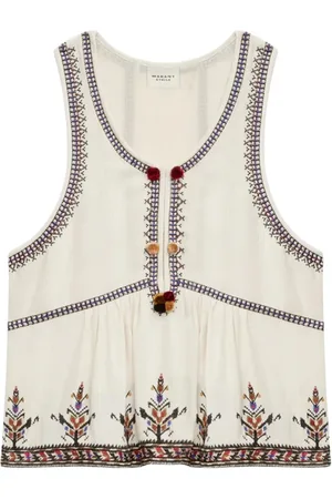 Isabel Marant Tops, Dames, , M, Ecru Viscose Top