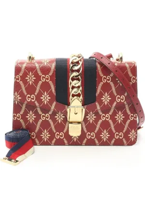 Gucci Pre-owned, Dames, Rood, ONE Size, Leer, Pre-owned Leather crossbody-bags