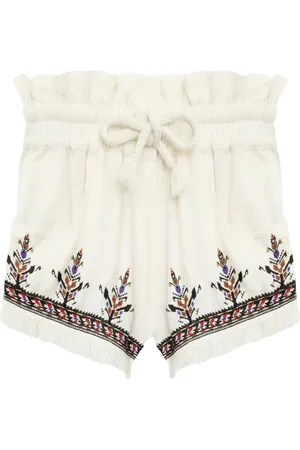Isabel Marant Korte broeken, Dames, , S, Ecru Shorts Sh 0188Fac 1J10E