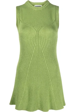 Jil Sander Tops, Dames, Groen, S, A-Line Top Moss