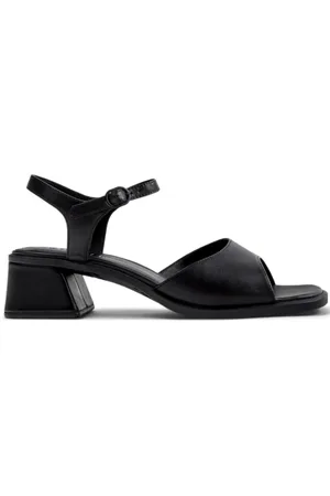 Camper Schoenen, Dames, Zwart, 37 EU, Leer, Zwarte Kora Sandalen voor Vrouwen