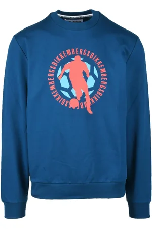 Bikkembergs Sweatshirts & Hoodies, Heren, Blauw, 2Xl, Katoen, Sweatshirts Hoodies