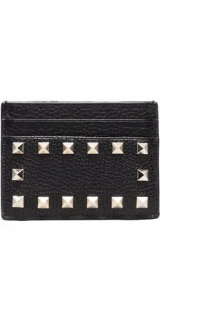 VALENTINO GARAVANI Accessoires, Dames, Zwart, ONE Size, Leer, Portemonnee