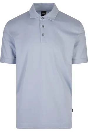 HUGO BOSS Tops, Heren, Blauw, M, Katoen, Blauw Katoenen Herenoverhemd