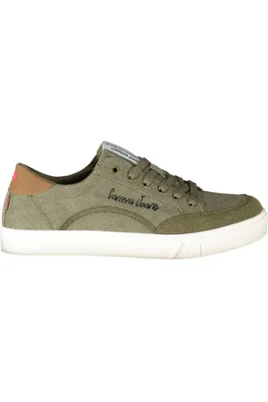 Carrera Schoenen, Heren, Groen, 40 EU, Polyester, Groene Polyester Sneaker met Contrastdetails