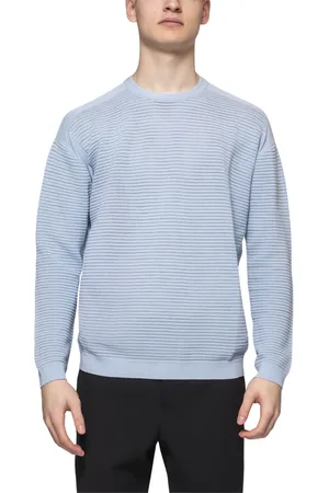 Emporio Armani Truien, Heren, Blauw, L, Heren Subdued Sweater
