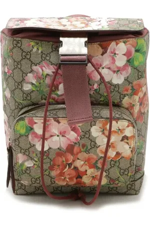 Gucci Pre-owned, Dames, Veelkleurig, ONE Size, Pre-owned Canvas backpacks