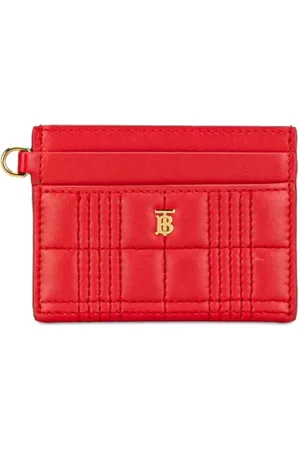 Burberry Pre-owned, Dames, Rood, ONE Size, Leer, Tweedehands leren portemonnees