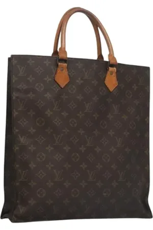 LOUIS VUITTON Pre-owned, Dames, Bruin, ONE Size, Leer, Tweedehands Canvas Louis Vuitton tassen