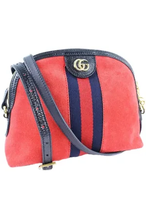 Gucci Pre-owned, Dames, Rood, ONE Size, Leer, Pre-owned Leather crossbody-bags