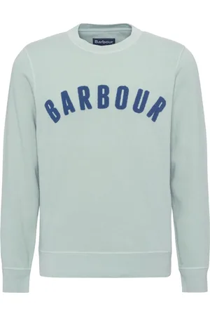 Barbour Sweatshirts & Hoodies, Heren, Blauw, XL, Katoen, Vintage Logo Crew Sweatshirt
