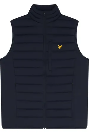 Lyle & Scott Jassen, Heren, Blauw, M, Jassen Stretch Lichtgewicht Gewatteerd Gilet