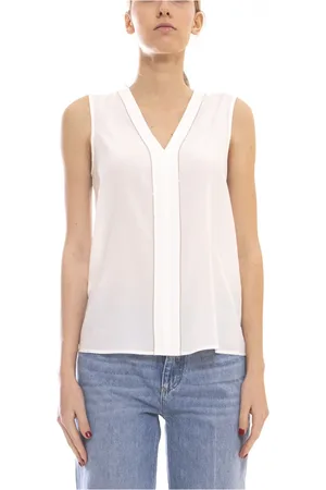 PESERICO SIGN Tops, Dames, Wit, M, Wit Dames Top Stijlvol Model