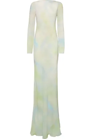 MVP Wardrobe Kleedjes, Dames, Groen, S, Aurora Lang Jurk