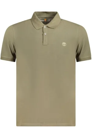 Timberland Tops, Heren, Groen, 3Xl, Katoen, Groene Katoenen Poloshirt met Borduursel