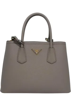 Prada Pre-owned, Dames, Grijs, ONE Size, Leer, Pre-owned Leather prada-bags